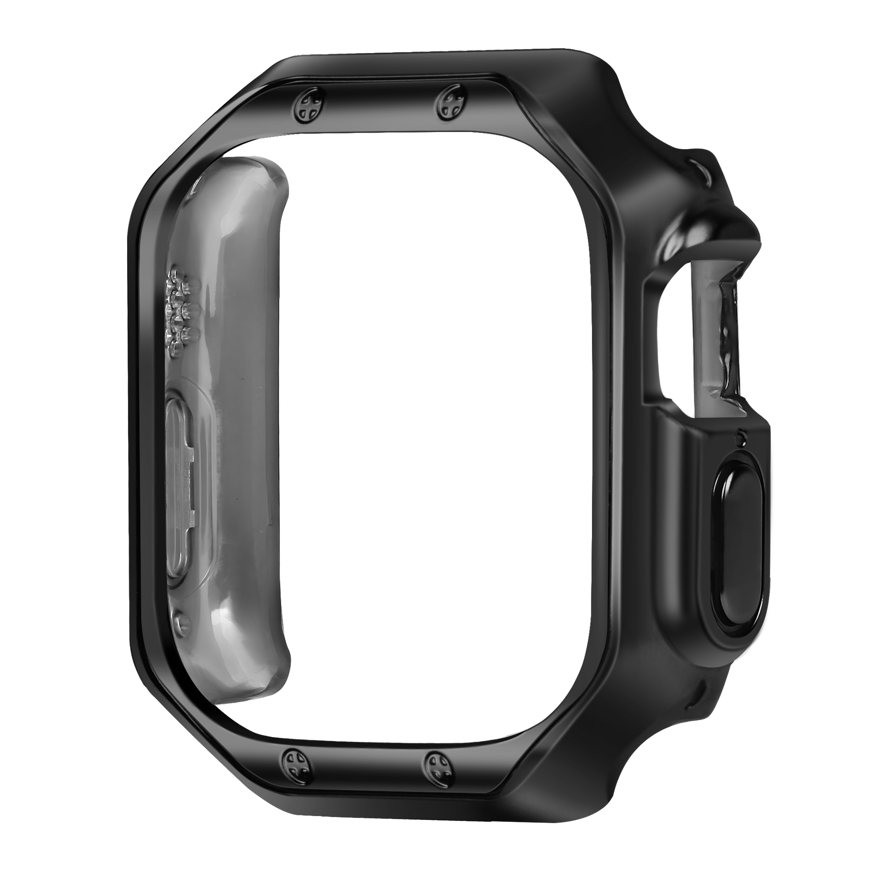 Bandz Apple Watch Ultra - 49mm Galvanized TPU Case  (Black)