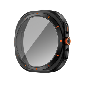 Bandz Samsung Galaxy Watch 7 - 44mm Square PC Case with Glass (Black)