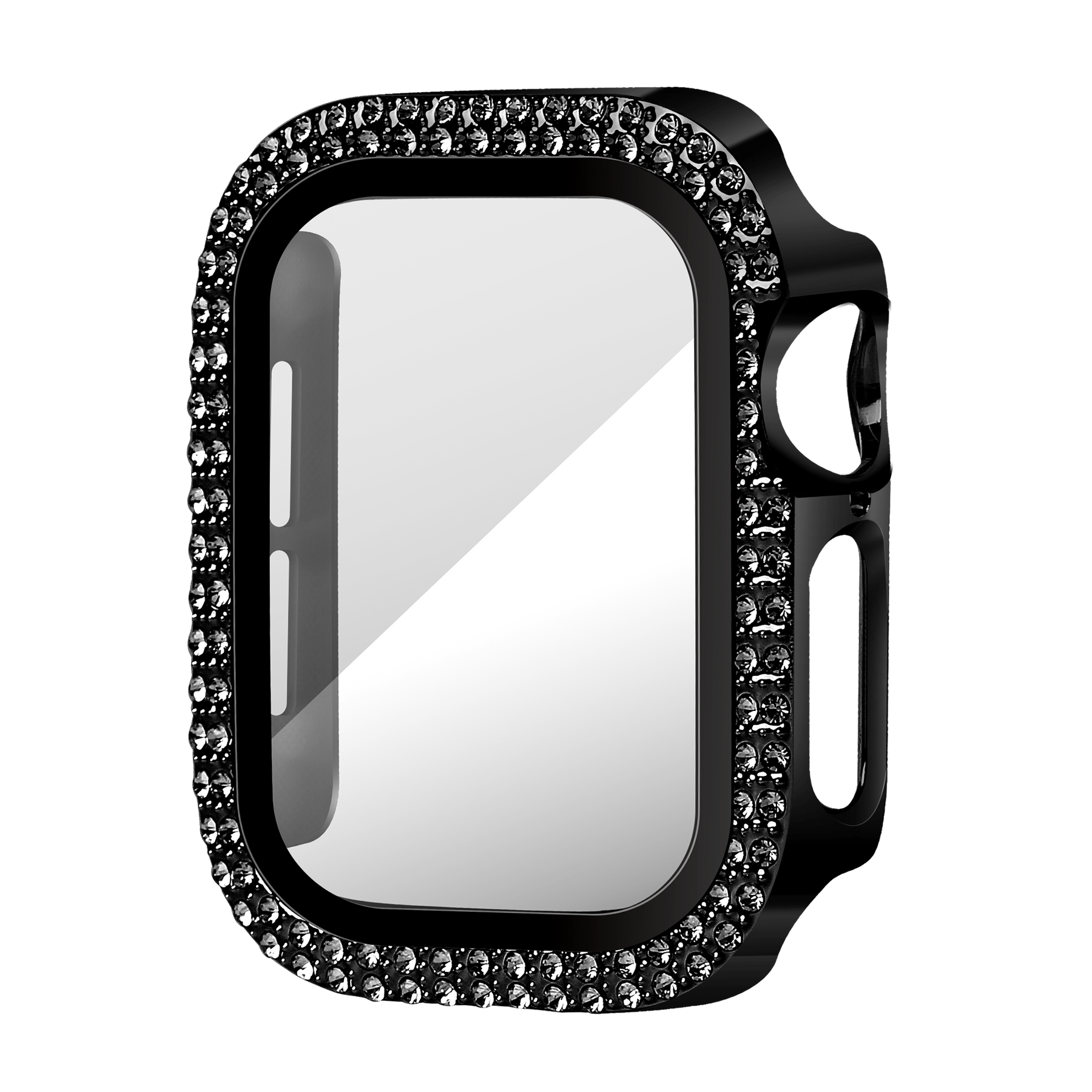 Bandz Apple Watch 10 - 42mm Diamond Case with Glass (Black)