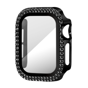 Bandz Apple Watch 10 - 42mm Diamond Case with Glass (Black)