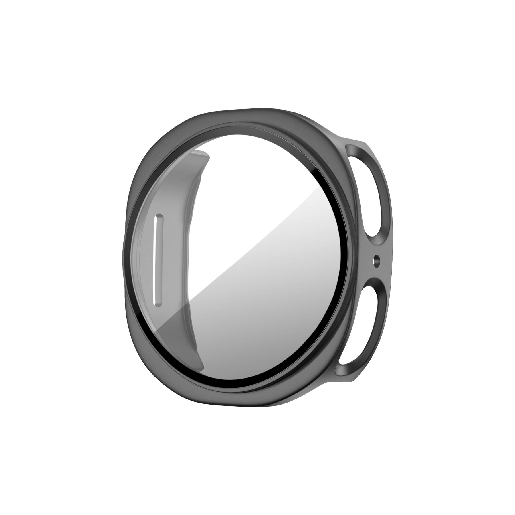 Bandz Samsung Galaxy Watch 8 - 44mm PC Cover with Glass (Titanium Grey)