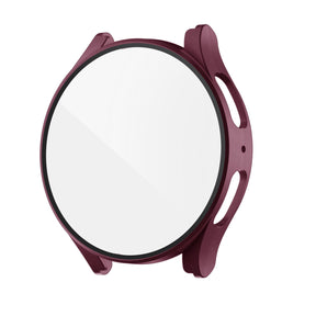 Samsung Galaxy Watch 5 44mm Hard Case with Glass (Burgundy)