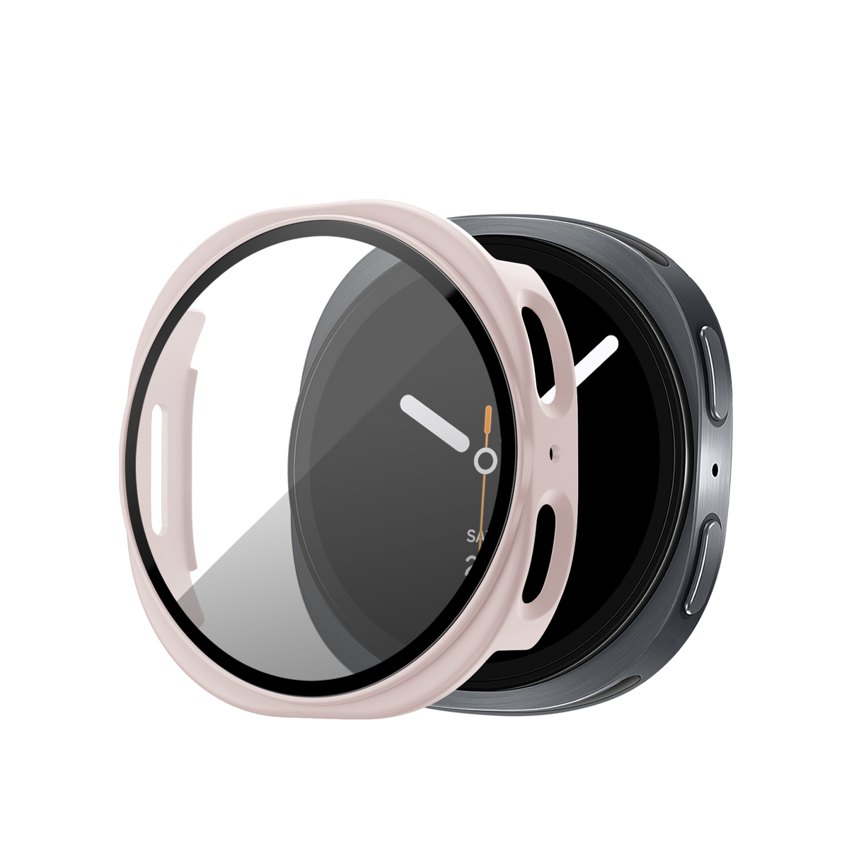 Bandz Samsung Galaxy Watch 8 - 40mm PC Cover with Glass (Pink)