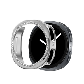 Bandz Samsung Galaxy Watch 8 - 40mm Diamond PC Case (Silver)