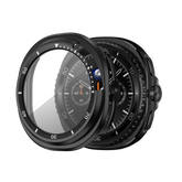 Bandz Samsung Galaxy Watch 8 Classic Bezel Cover with Glass (Black/White)