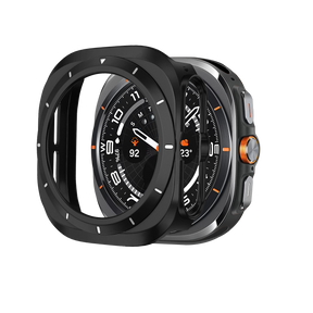 Bandz Samsung Galaxy Watch Ultra Bezel PC Case (Black with White)