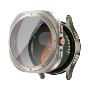 Bandz Samsung Galaxy Watch 7 - 44mm Square PC Case with Glass (Titanium)