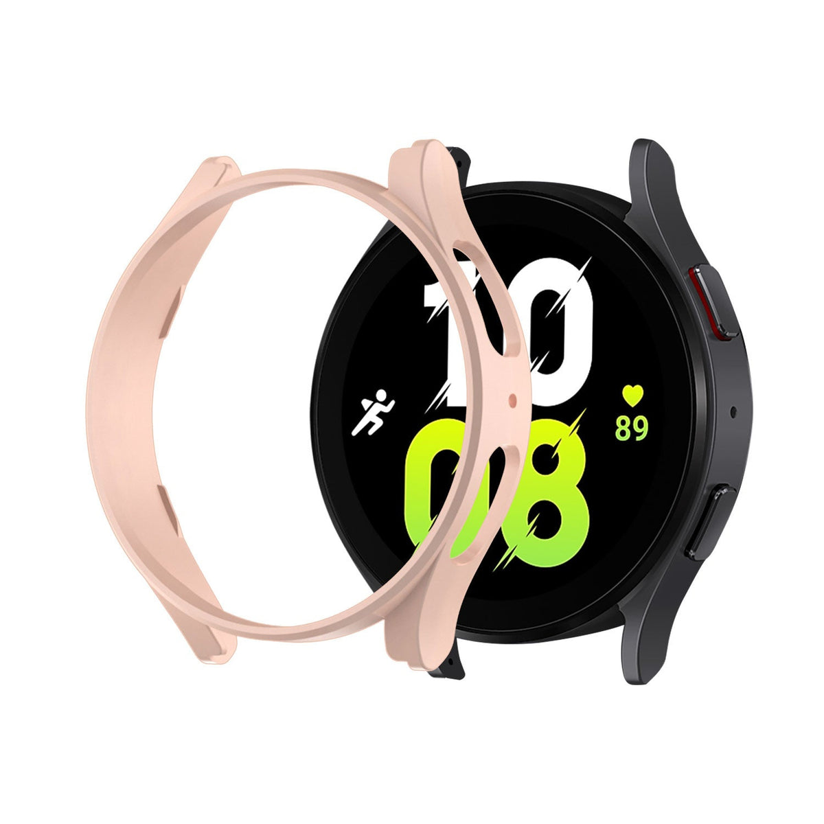 Samsung Galaxy Watch 5 44mm PC Hard Case (Grey/Pink)
