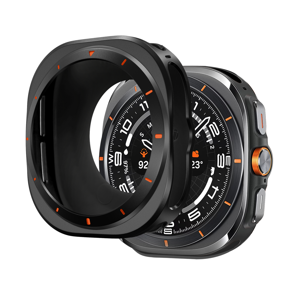 Bandz Samsung Galaxy Watch Ultra Metal Case (Black)