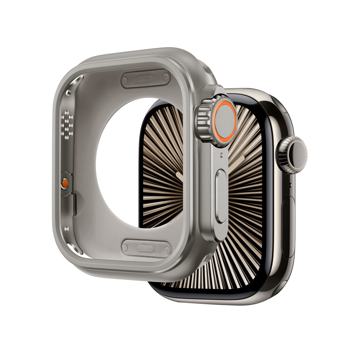 Bandz Apple Watch 7/8/9 - 45mm Metal Case (Titanium)