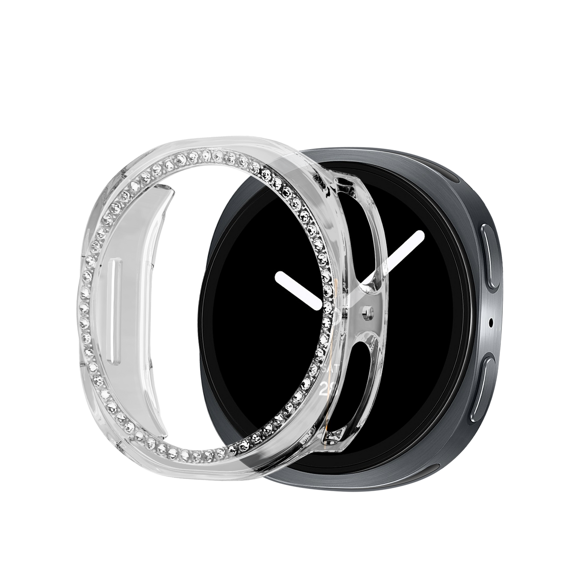 Bandz Samsung Galaxy Watch 8 - 40mm Diamond PC Case (Transparent)