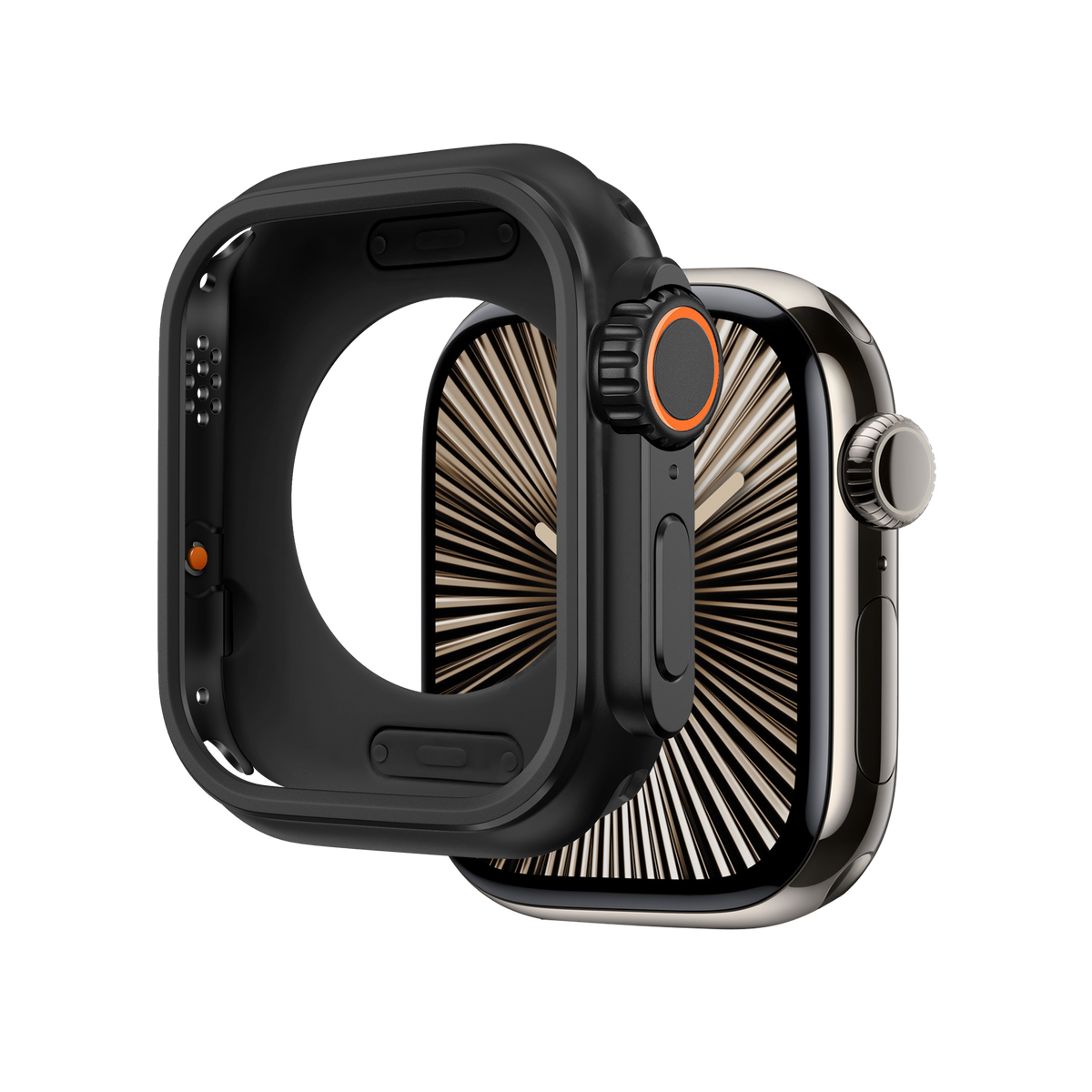 Bandz Apple Watch 7/8/9 - 45mm Metal Case (Black)