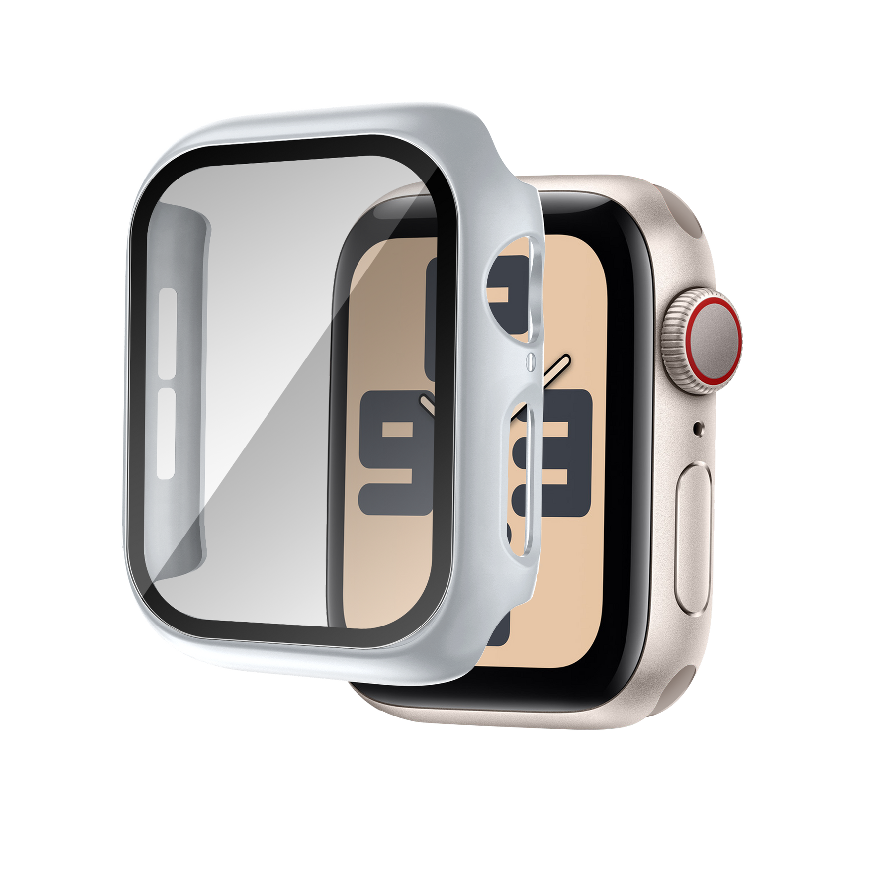 Bandz Apple Watch 10 - 42mm PC Case with Glass (Silver)