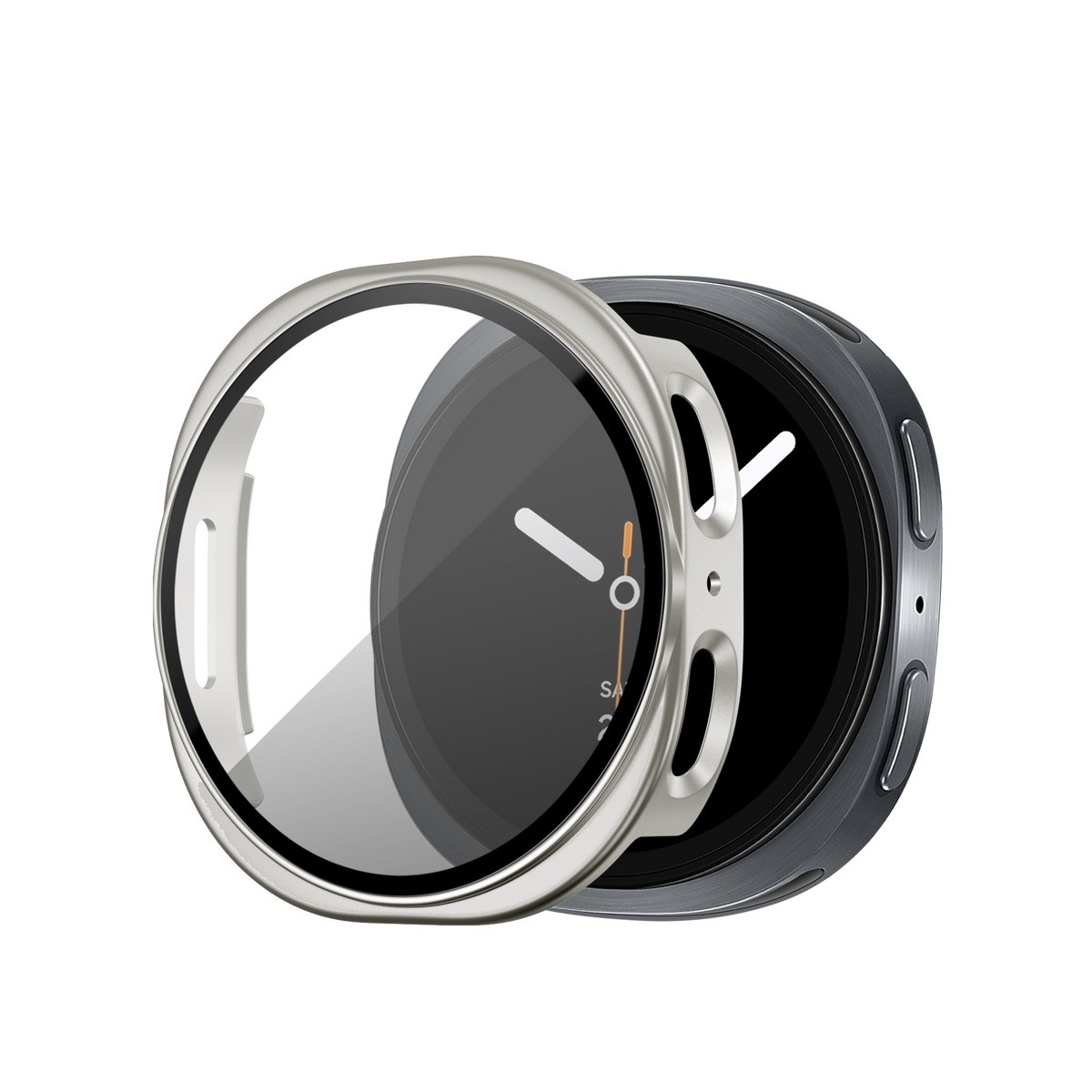 Bandz Samsung Galaxy Watch 8 - 40mm PC Cover with Glass (Starlight)