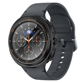 Bandz Samsung Galaxy Watch 8 Classic Bezel Cover with Glass (Black/Orange)