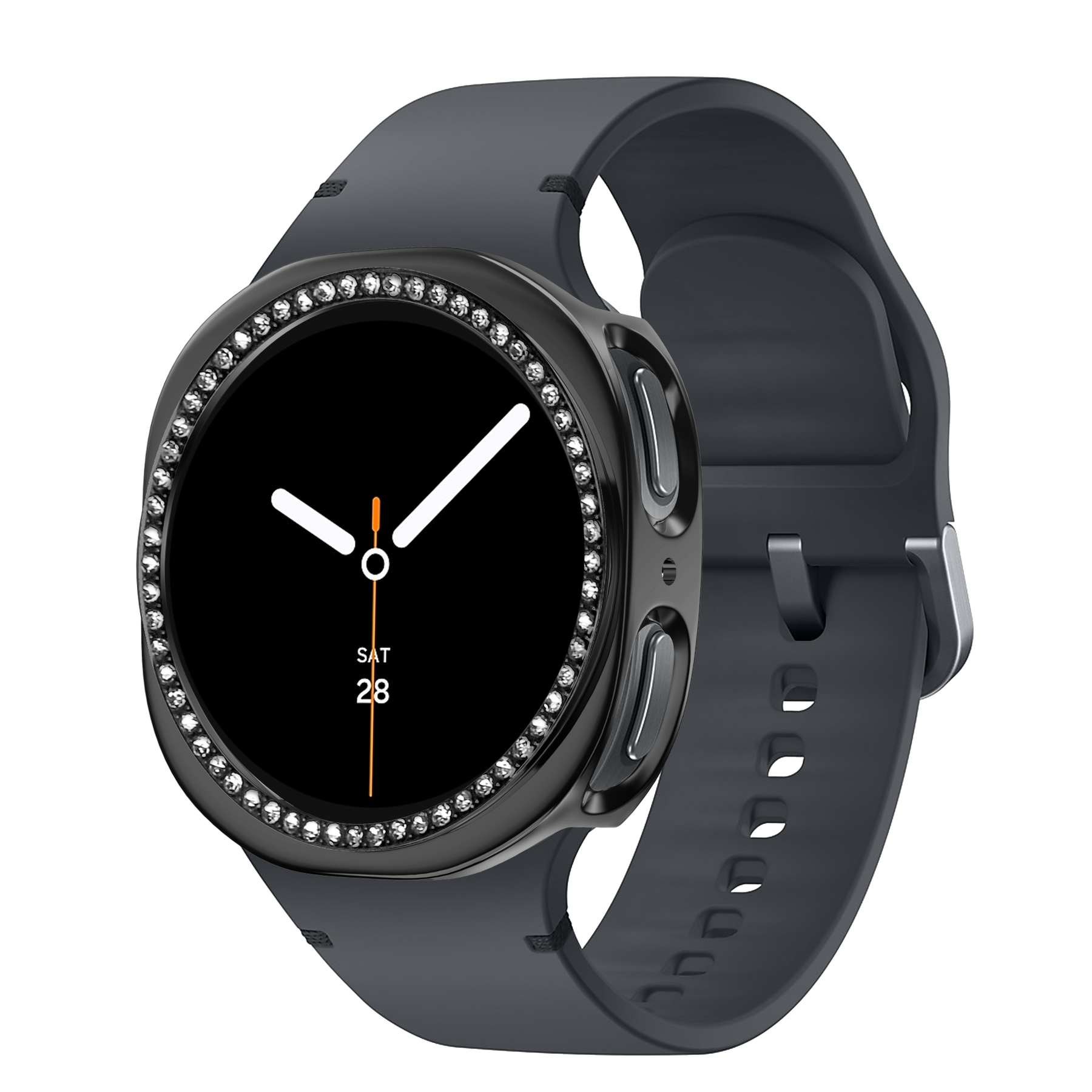 Bandz Samsung Galaxy Watch 8 - 40mm Diamond PC Case (Black)