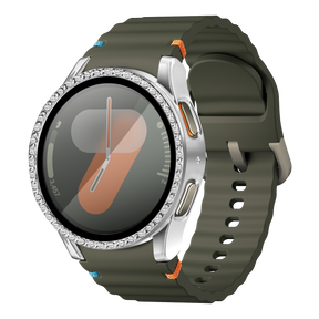 Samsung Galaxy Watch 7 - 40mm Diamond Case with Glass (Silver)