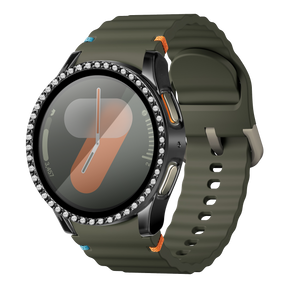 Samsung Galaxy Watch 7 - 40mm Diamond Case with Glass (Black)