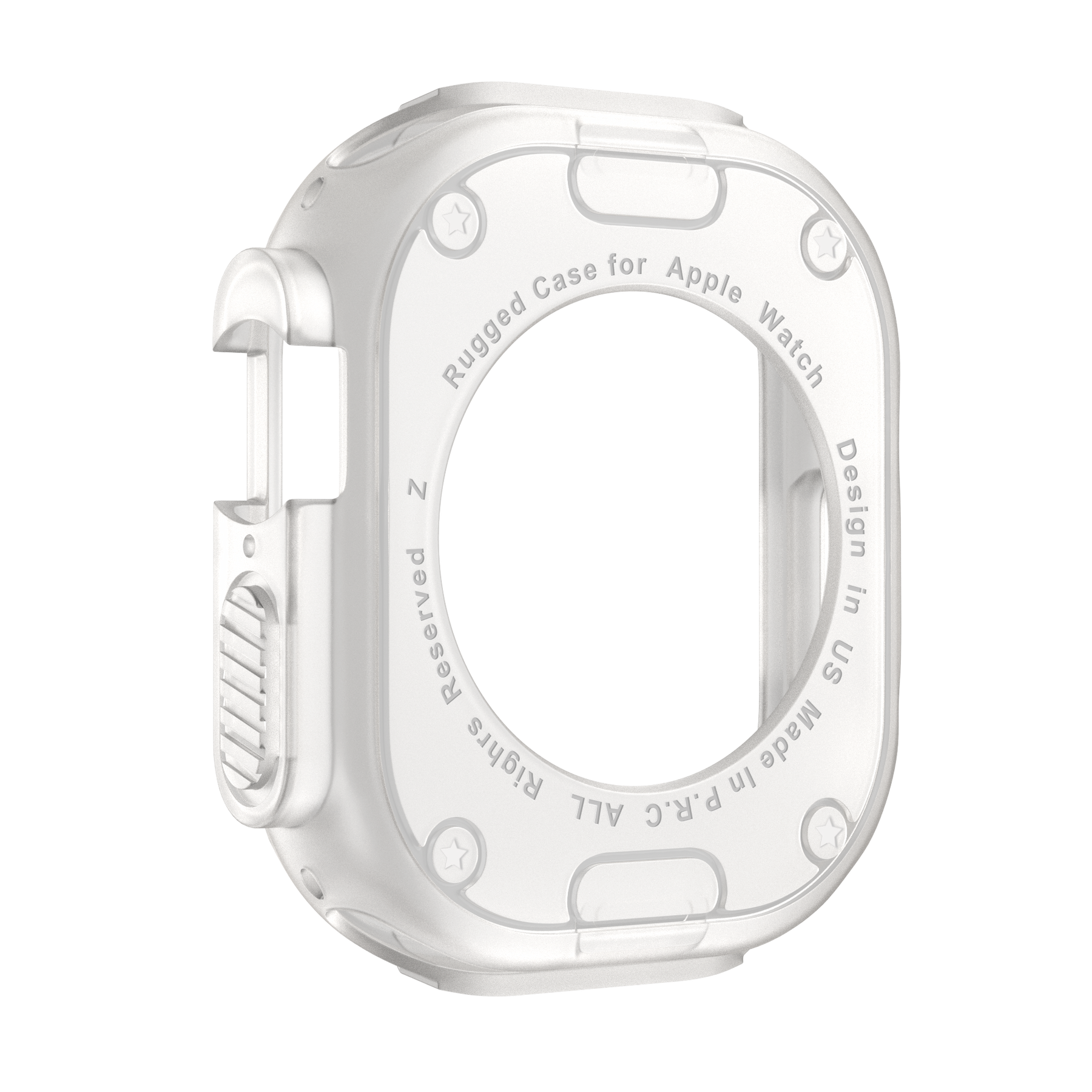 Bandz Apple Watch Ultra - 49mm Rugged TPU Case (Transparent)