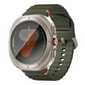 Bandz Samsung Galaxy Watch 7 - 44mm Square PC Case with Glass (Titanium)