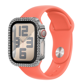 Bandz Apple Watch 10 - 42mm Diamond Case with Glass (Silver)