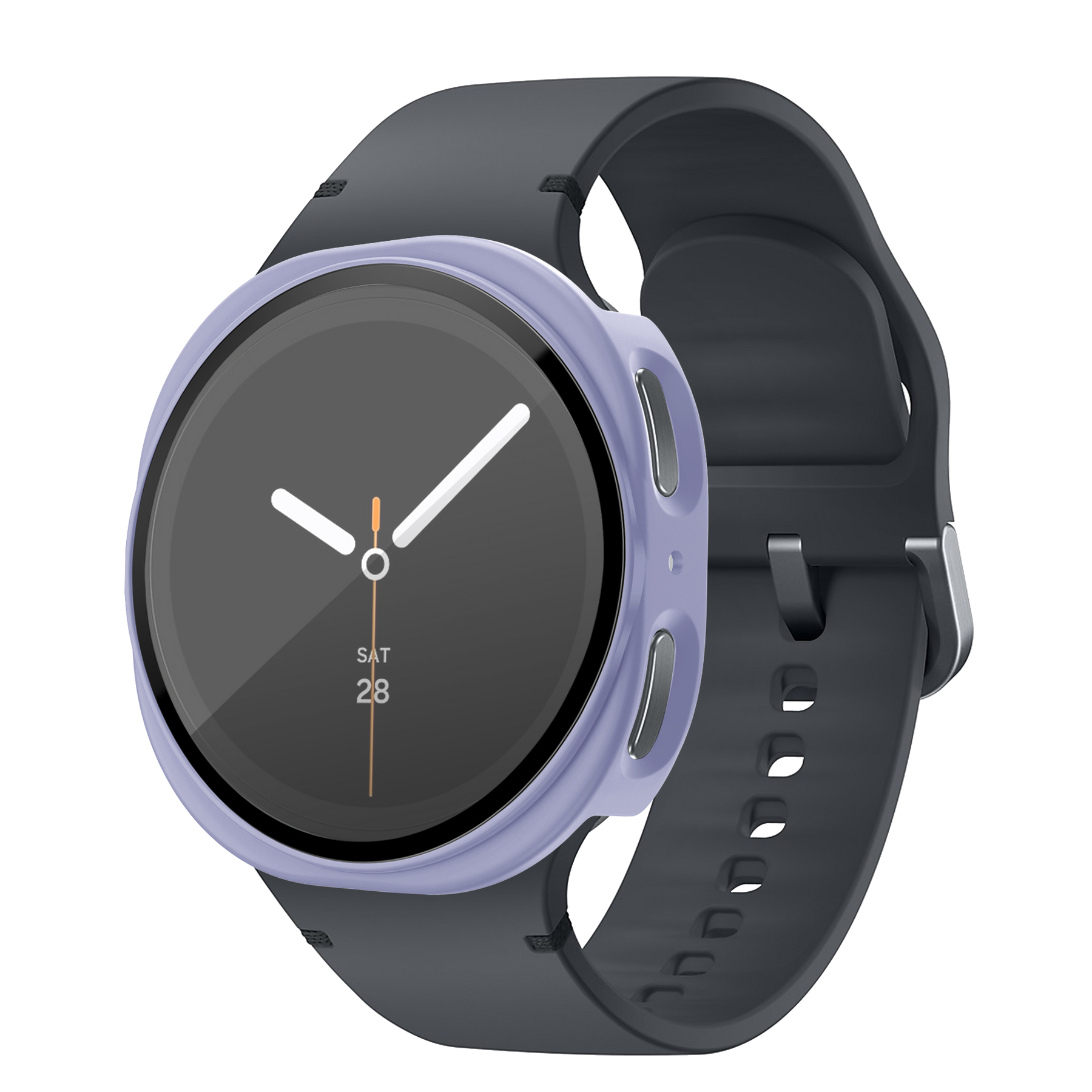 Bandz Samsung Galaxy Watch 8 - 40mm PC Cover with Glass (Purple)