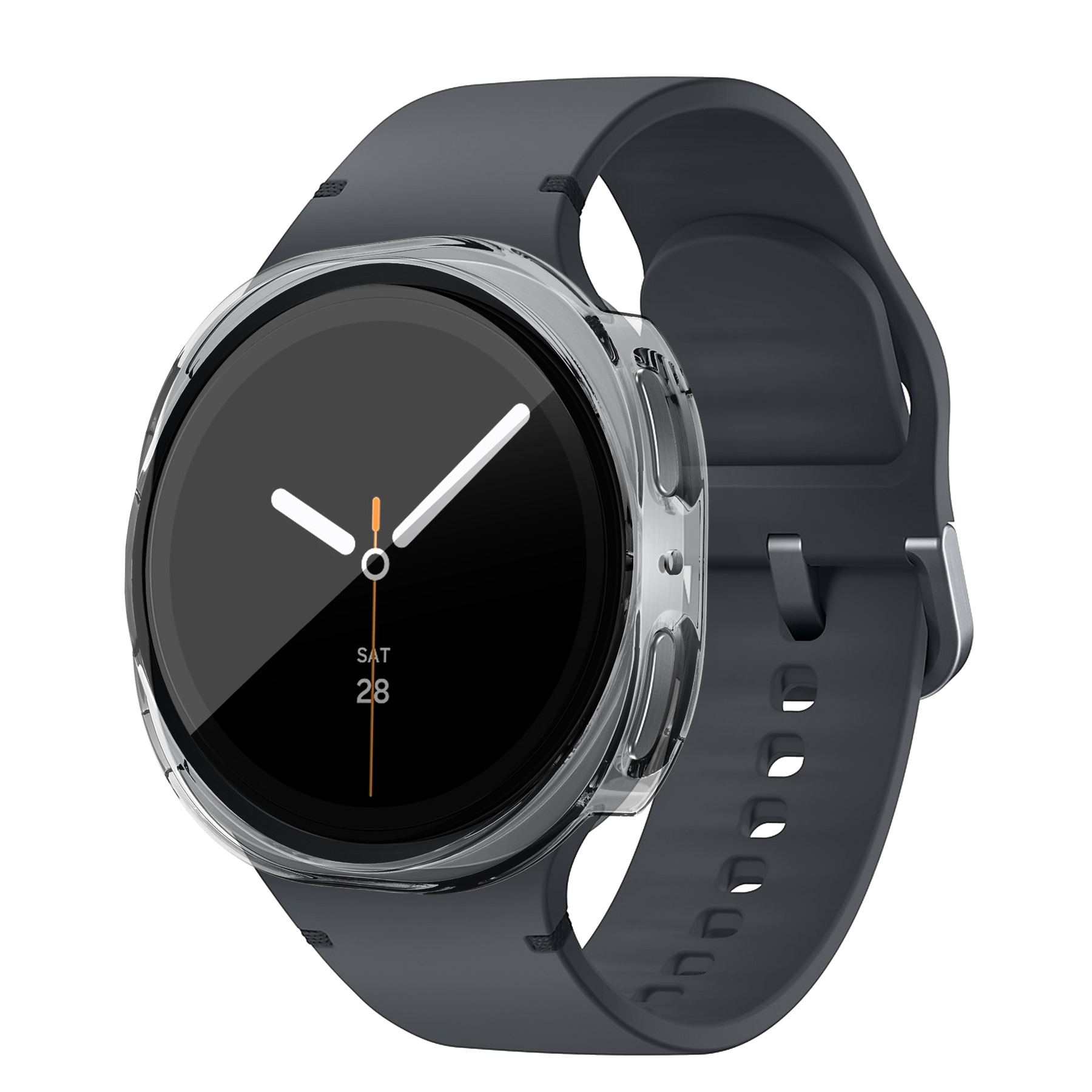 Bandz Samsung Galaxy Watch 8 - 44mm PC Cover with Glass (Transparent)