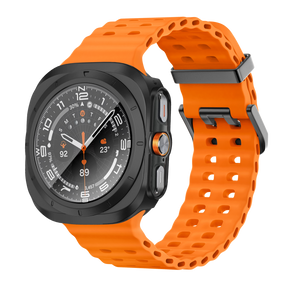 Bandz Samsung Galaxy Watch Ultra PC Case with Glass (Black)