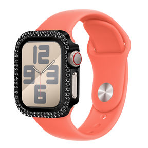 Bandz Apple Watch 10 - 42mm Diamond Case with Glass (Black)
