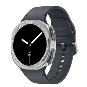 Bandz Samsung Galaxy Watch 8 - 40mm Diamond PC Case (Silver)