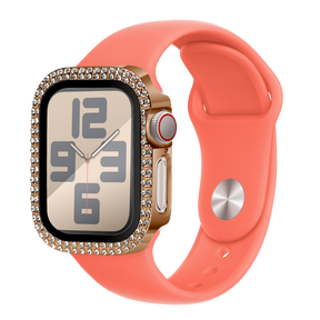 Bandz Apple Watch 10 - 42mm Diamond Case with Glass (Rose Gold)