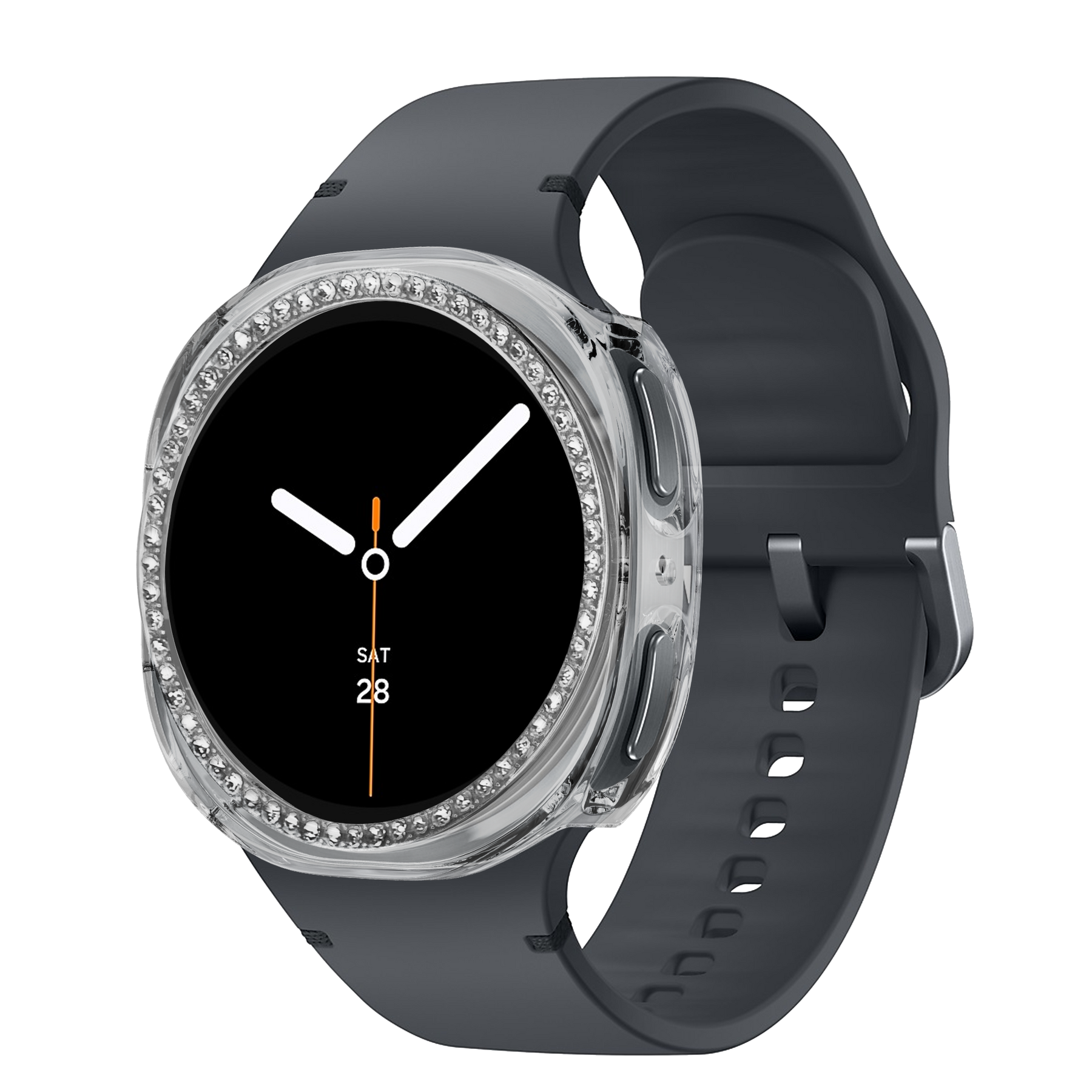 Bandz Samsung Galaxy Watch 8 - 40mm Diamond PC Case (Transparent)