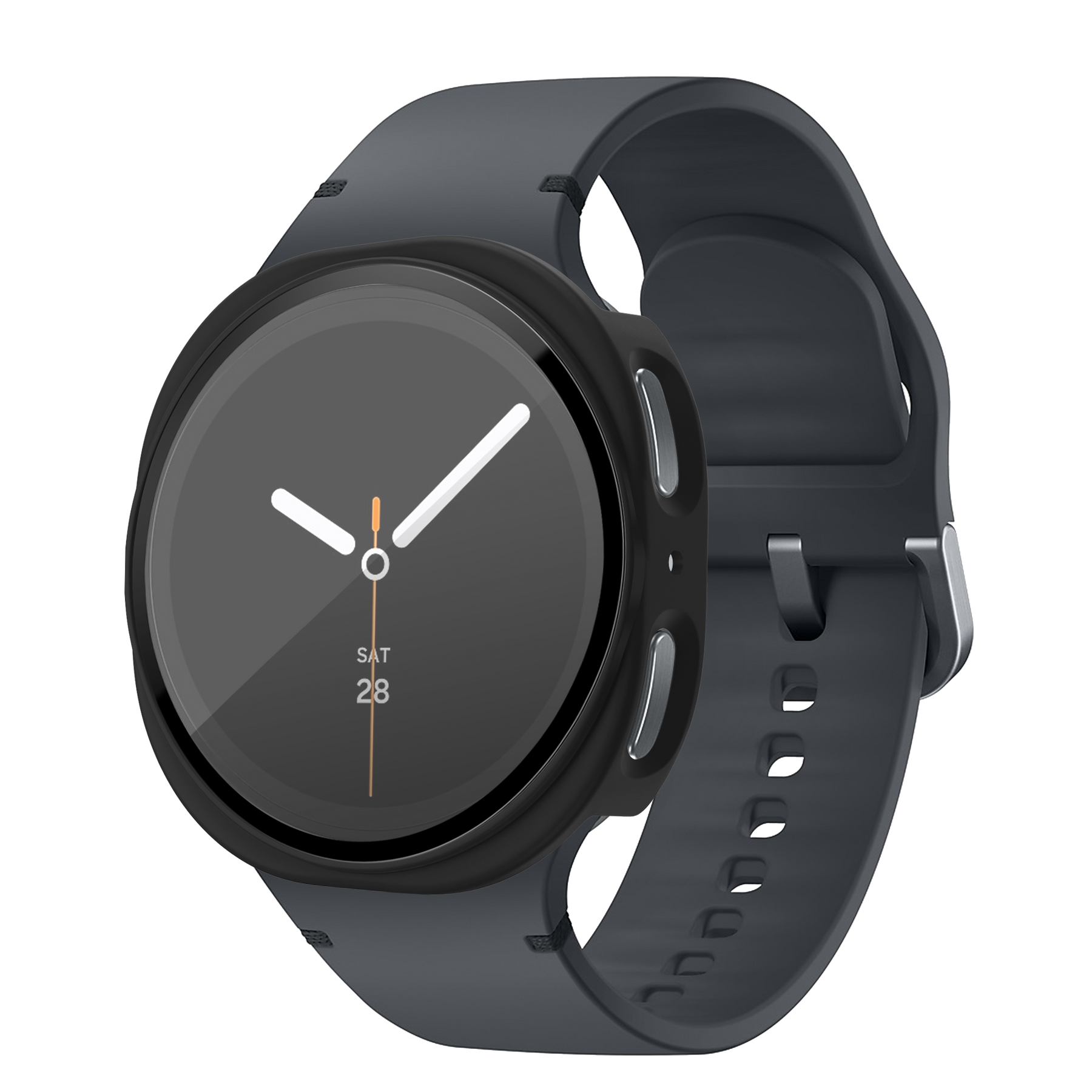 Bandz Samsung Galaxy Watch 8 - 44mm PC Cover with Glass (Black)