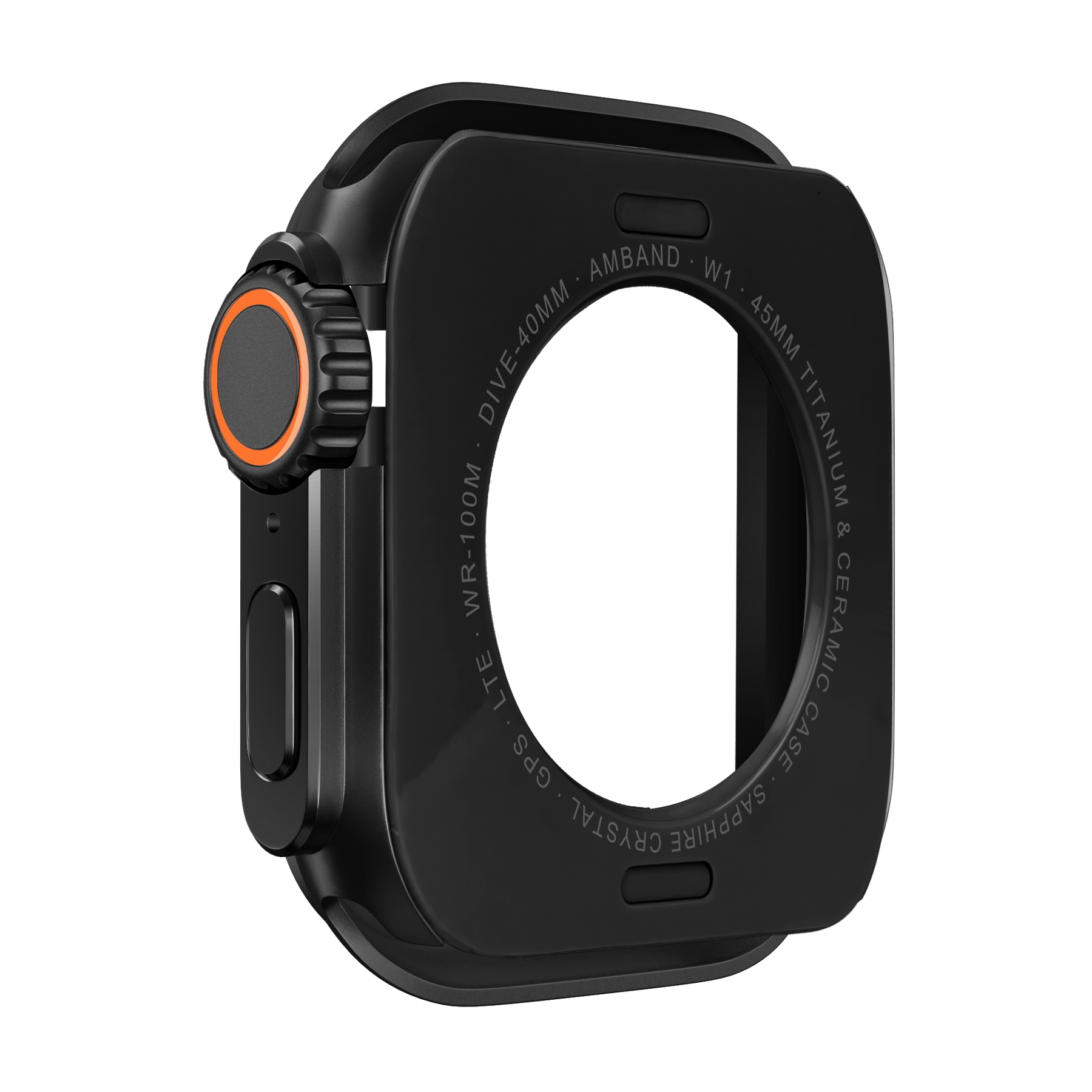 Bandz Apple Watch 7/8/9 - 45mm Metal Case (Black)
