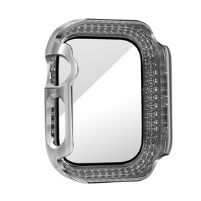 Bandz Apple Watch 10 - 42mm Diamond Case with Glass (Silver)