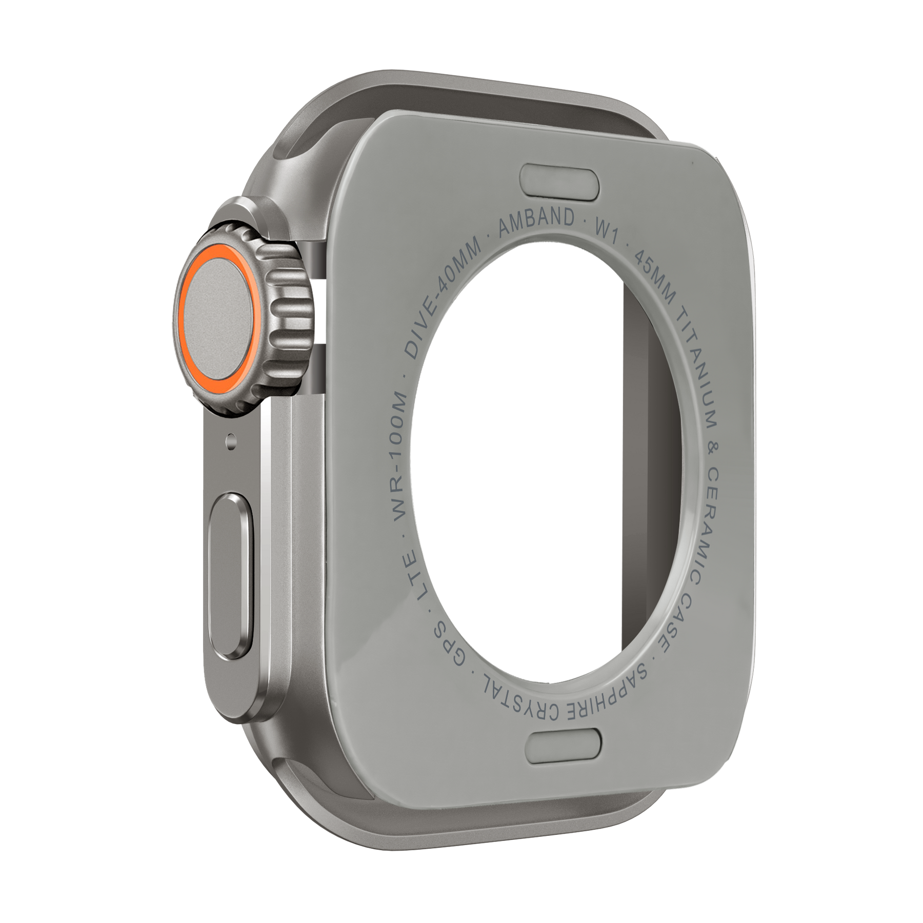 Bandz Apple Watch 7/8/9 - 45mm Metal Case (Titanium)