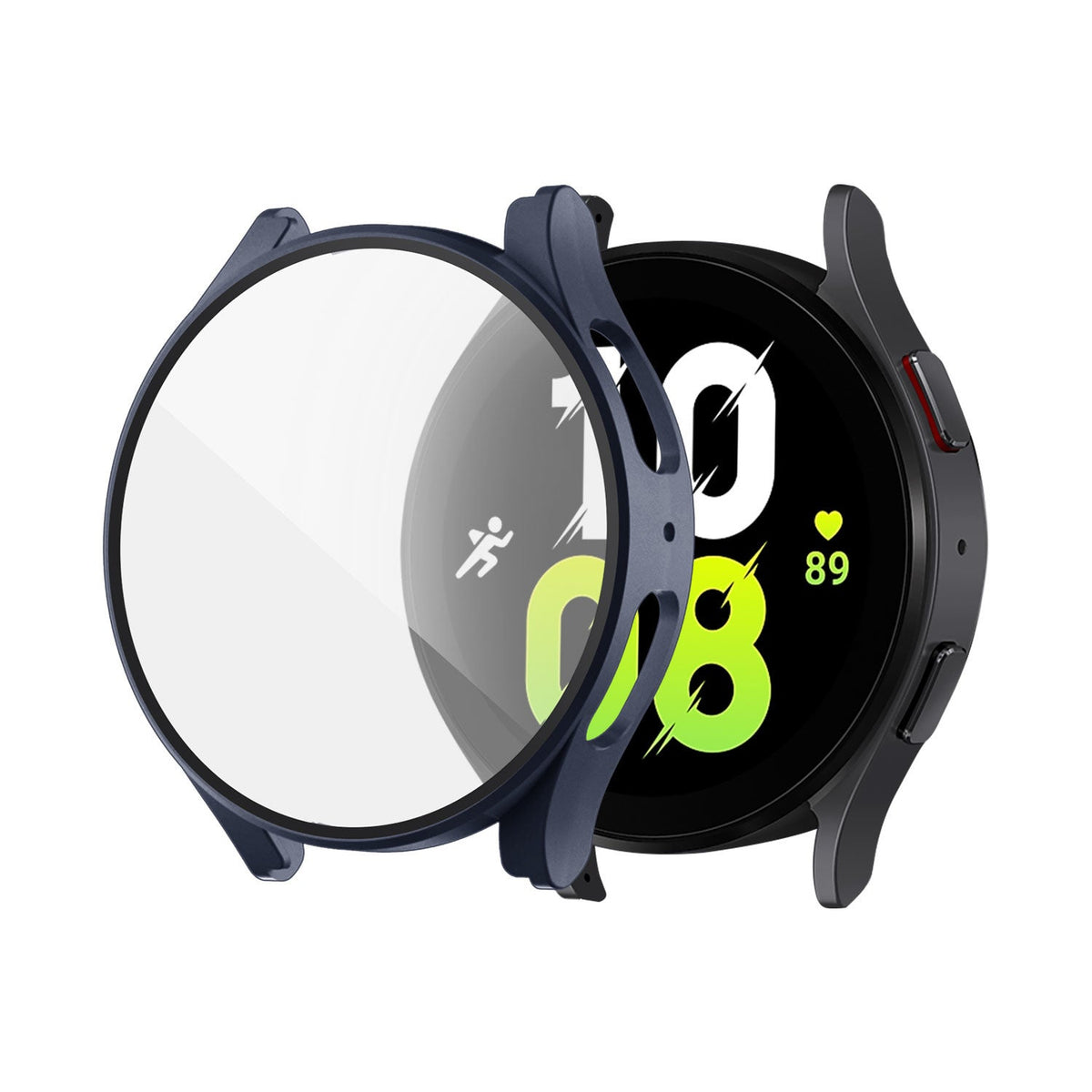 Samsung Galaxy Watch 5 44mm Hard Case with Glass (Dark Blue)