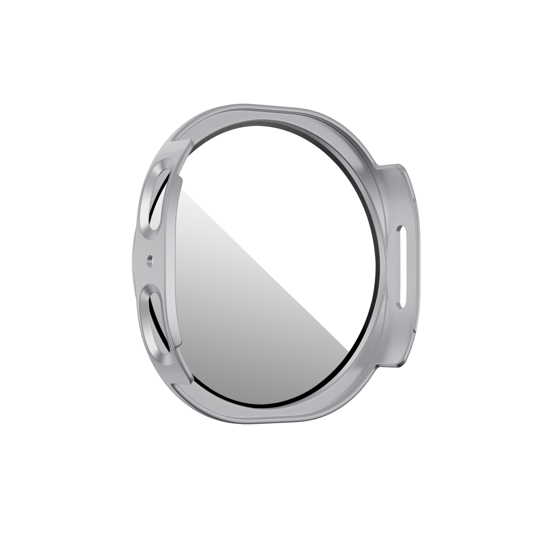 Bandz Samsung Galaxy Watch 8 - 40mm PC Cover with Glass (Silver)