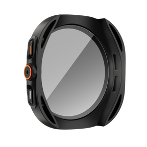 Bandz Samsung Galaxy Watch 7 - 44mm Square PC Case with Glass (Black)