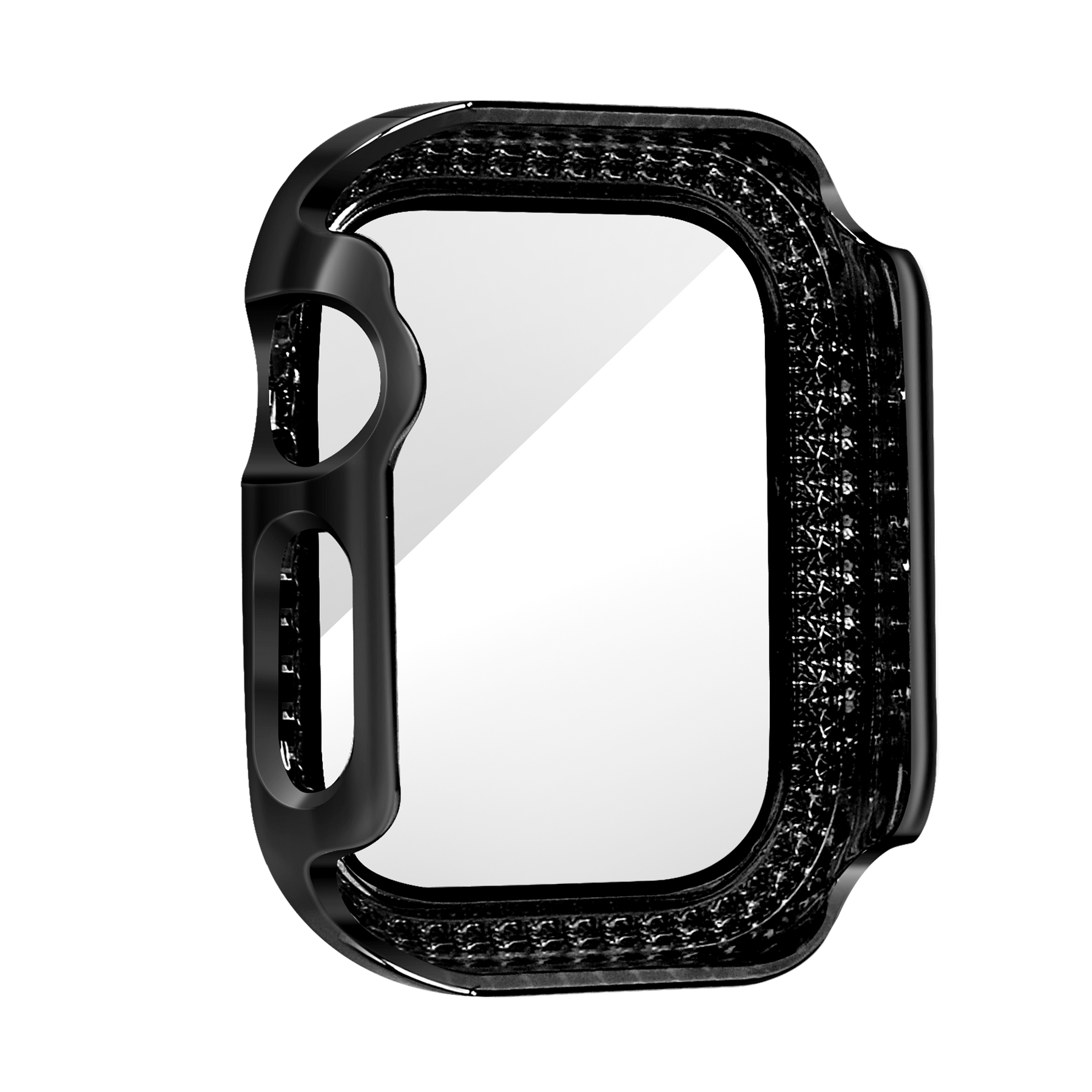 Bandz Apple Watch 10 - 42mm Diamond Case with Glass (Black)