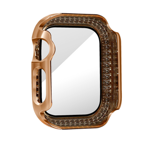 Bandz Apple Watch 10 - 42mm Diamond Case with Glass (Rose Gold)