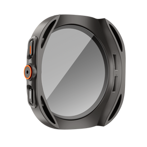 Bandz Samsung Galaxy Watch 7 - 44mm Square PC Case with Glass (Titanium Grey)