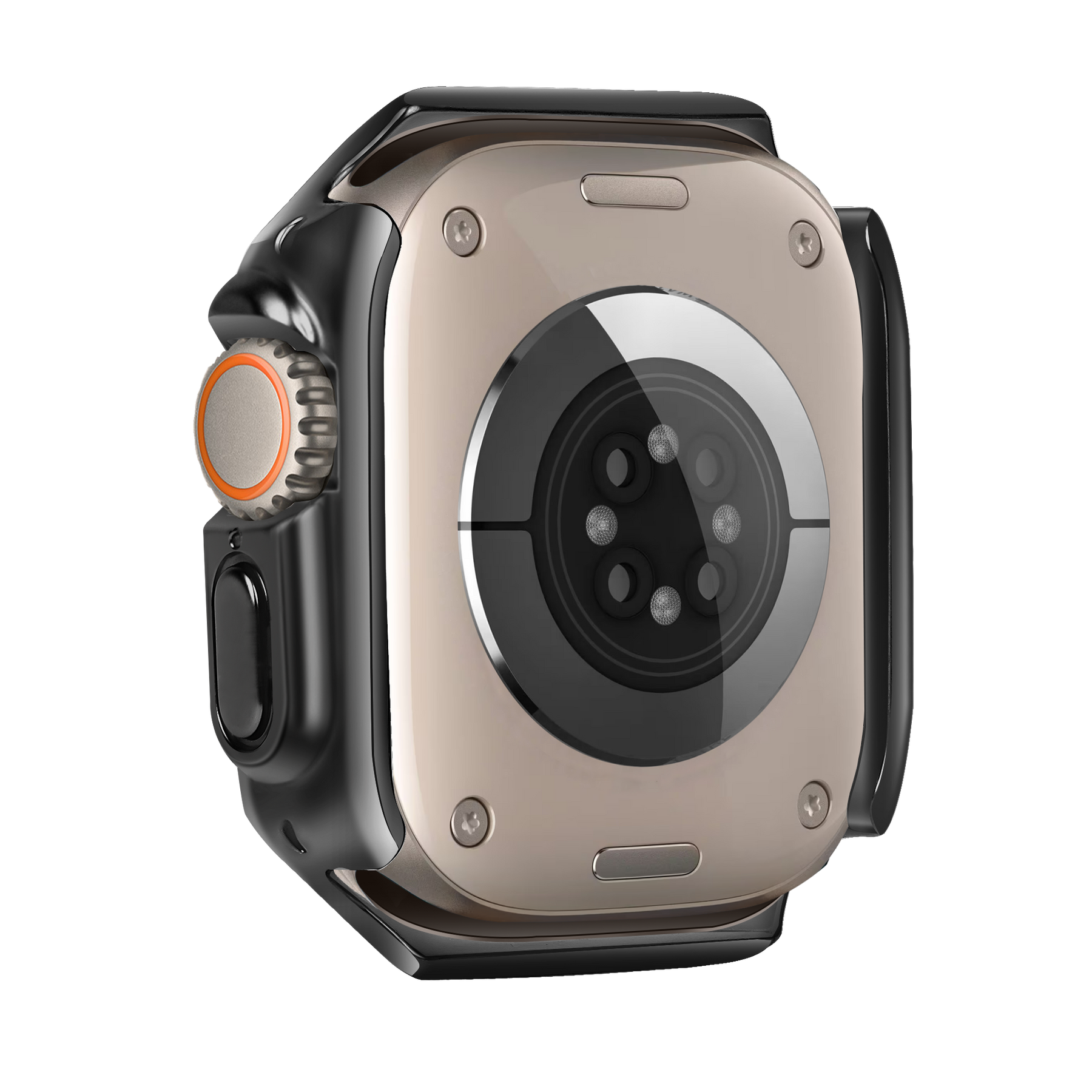 Bandz Apple Watch Ultra - 49mm Galvanized TPU Case  (Black)