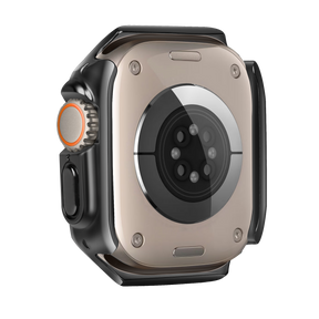 Bandz Apple Watch Ultra - 49mm Galvanized TPU Case  (Black)