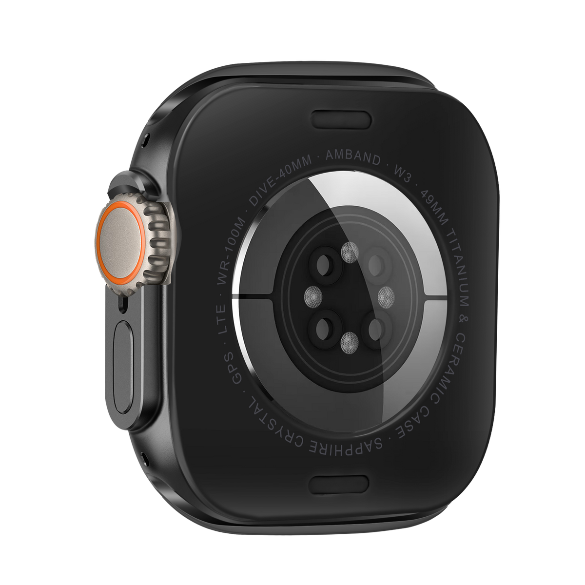 Bandz Apple Watch Ultra - 49mm Metal Case (Black)