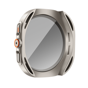 Bandz Samsung Galaxy Watch 7 - 44mm Square PC Case with Glass (Titanium)
