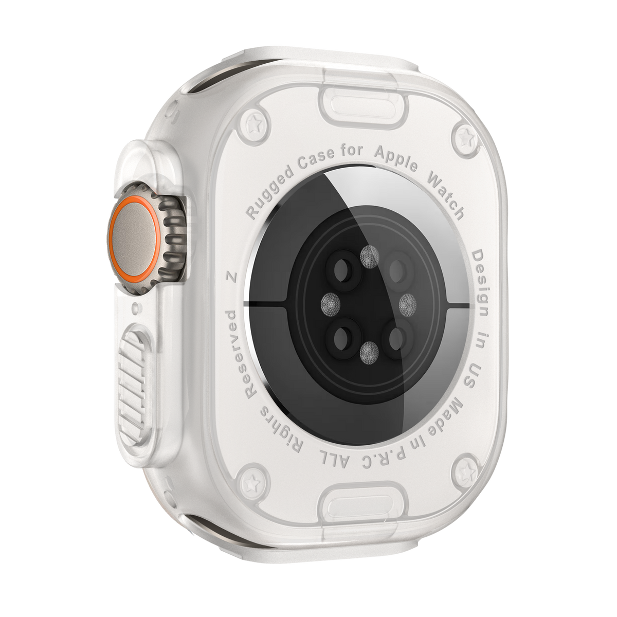 Bandz Apple Watch Ultra - 49mm Rugged TPU Case (Transparent)
