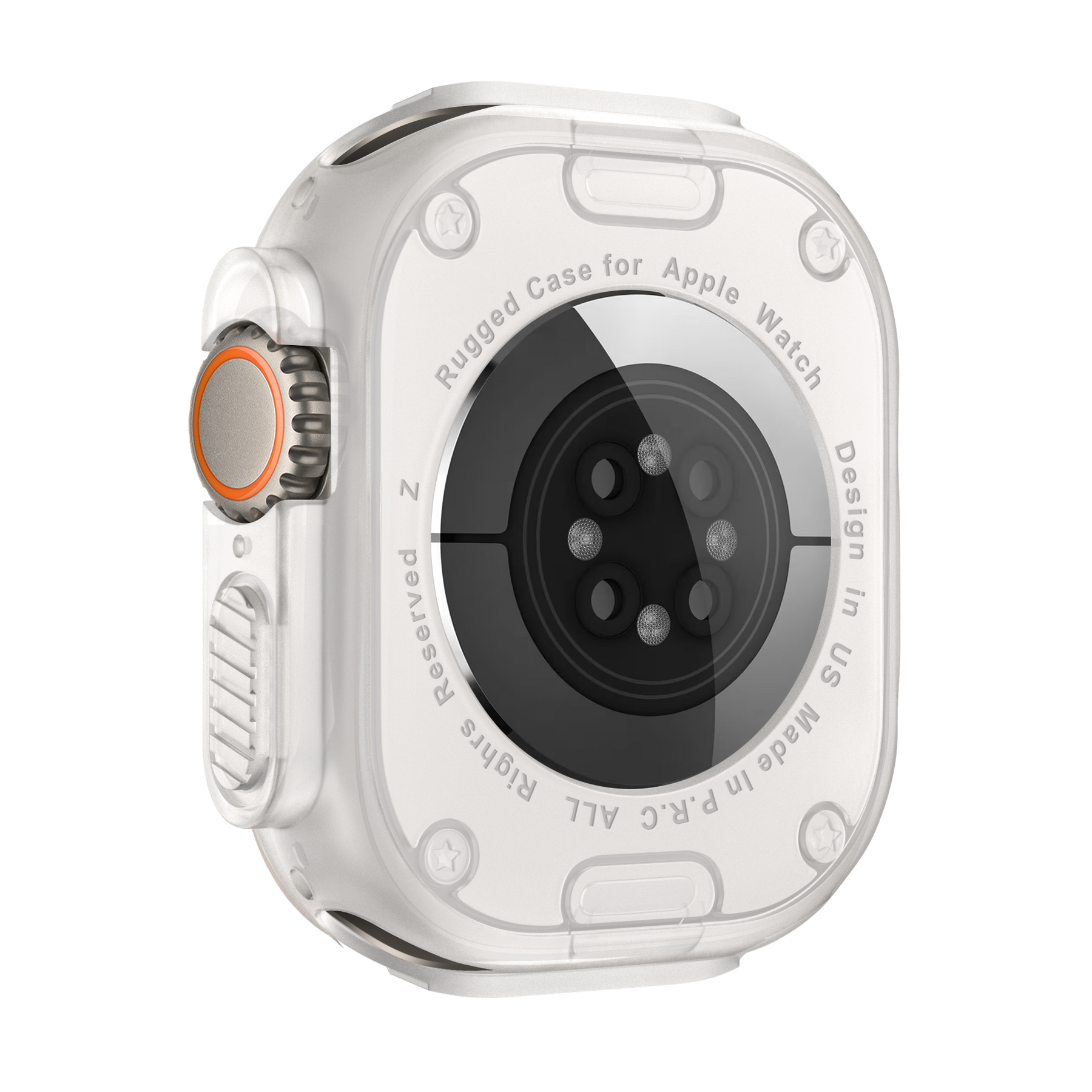 Bandz Apple Watch Ultra - 49mm Rugged TPU Case (Transparent)