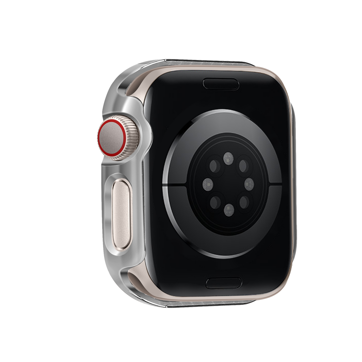 Bandz Apple Watch 10 - 42mm Diamond Case with Glass (Silver)