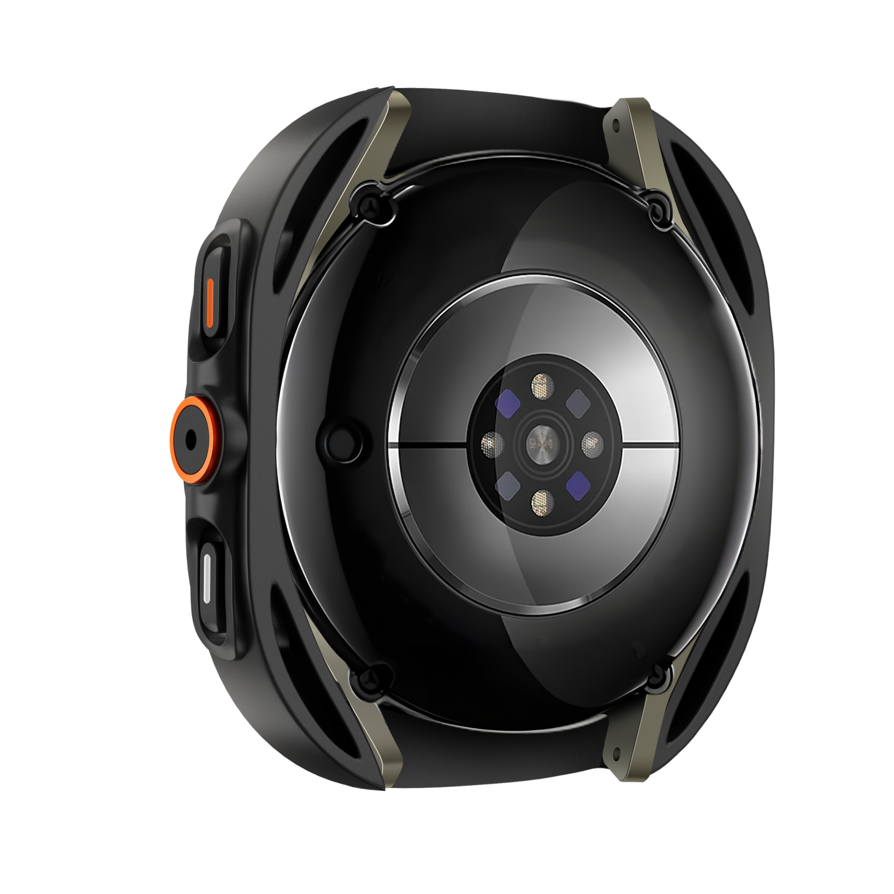 Bandz Samsung Galaxy Watch 7 - 44mm Square PC Case with Glass (Black)